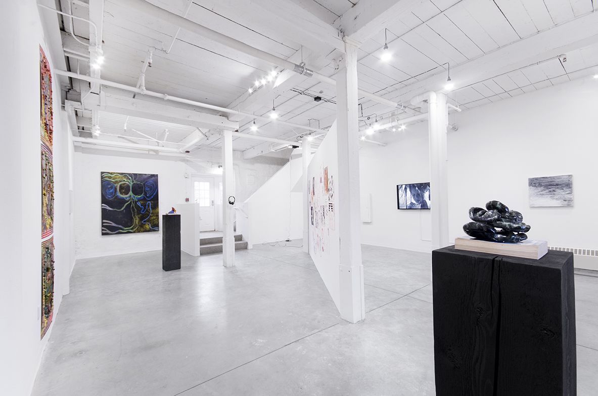 Installation view, The Split, Curated by Amanda Schmitt, April 22 – May 20, 2017, GRIN, Rhode Island