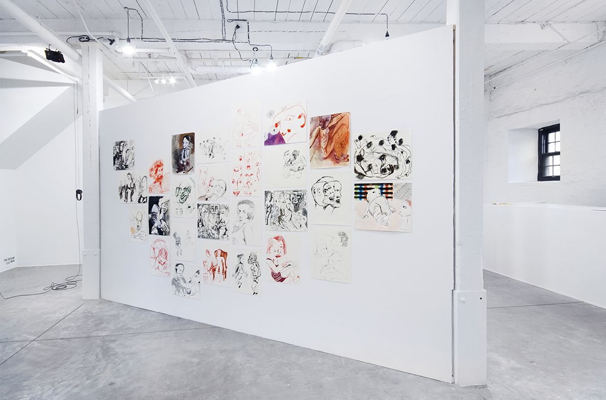 Installation view, The Split, Curated by Amanda Schmitt, April 22 – May 20, 2017, GRIN, Rhode Island