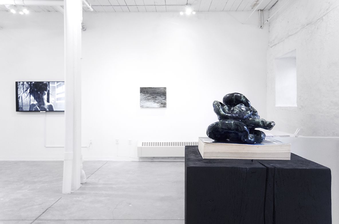 Installation view, The Split, Curated by Amanda Schmitt, April 22 – May 20, 2017, GRIN, Rhode Island