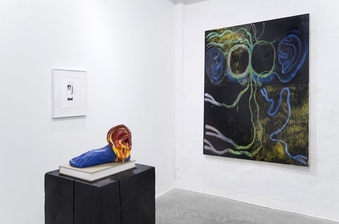 Installation view, The Split, Curated by Amanda Schmitt, April 22 – May 20, 2017, GRIN, Rhode Island